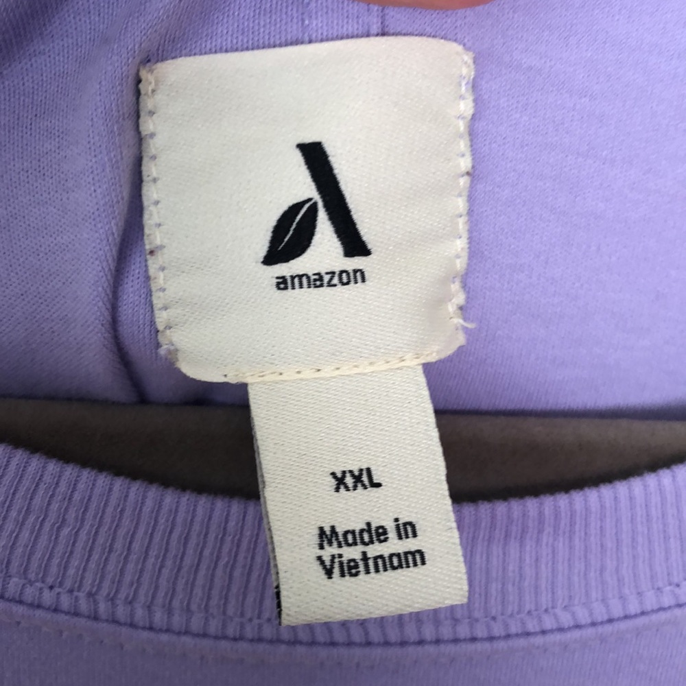 Cotton knit Dress. Cottagecore. Amazon Aware. XXL fits 1X. Plus size. Lavender. - Picture 6 of 8